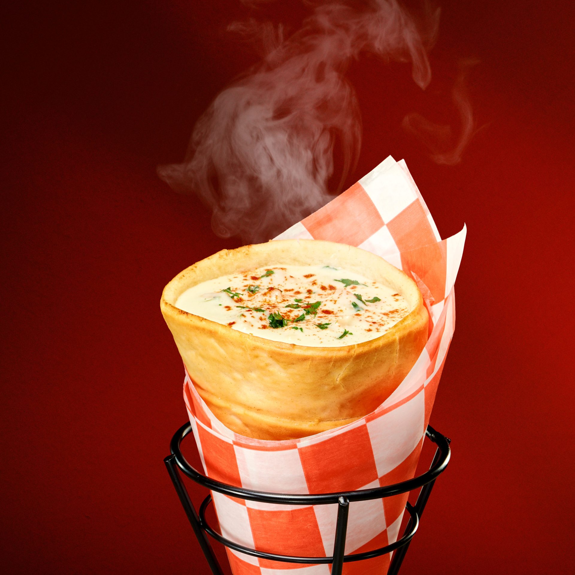 Our Lobster Bisque & Clam Chowder Cones